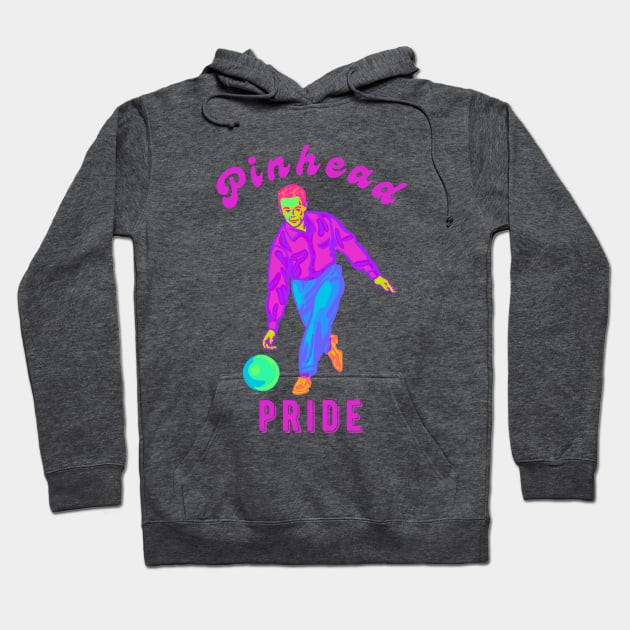 Pinhead Pride Retro Bowler Hoodie by Slightly Unhinged